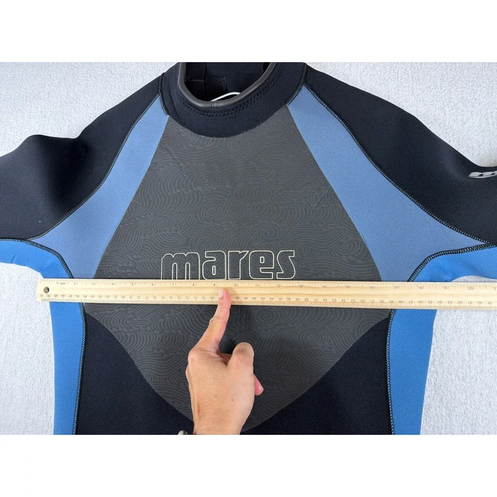 Mares Tropic 3mm Wetsuit Mens XXL Black Blue Full Scuba Diving Surfing Vintage